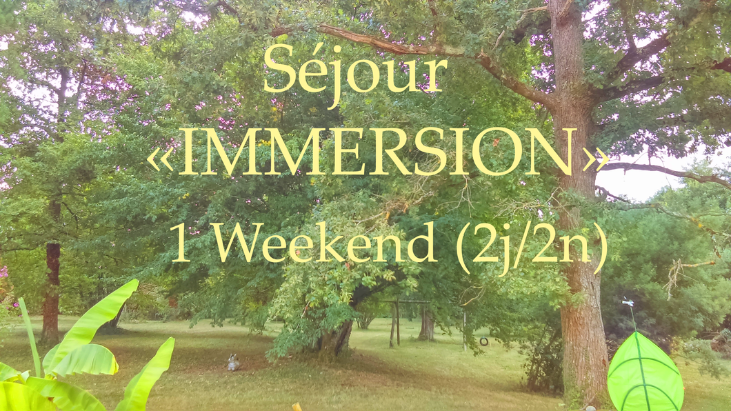Séjour IMMERSION 1 weekend - Chateaux G. ARPIN